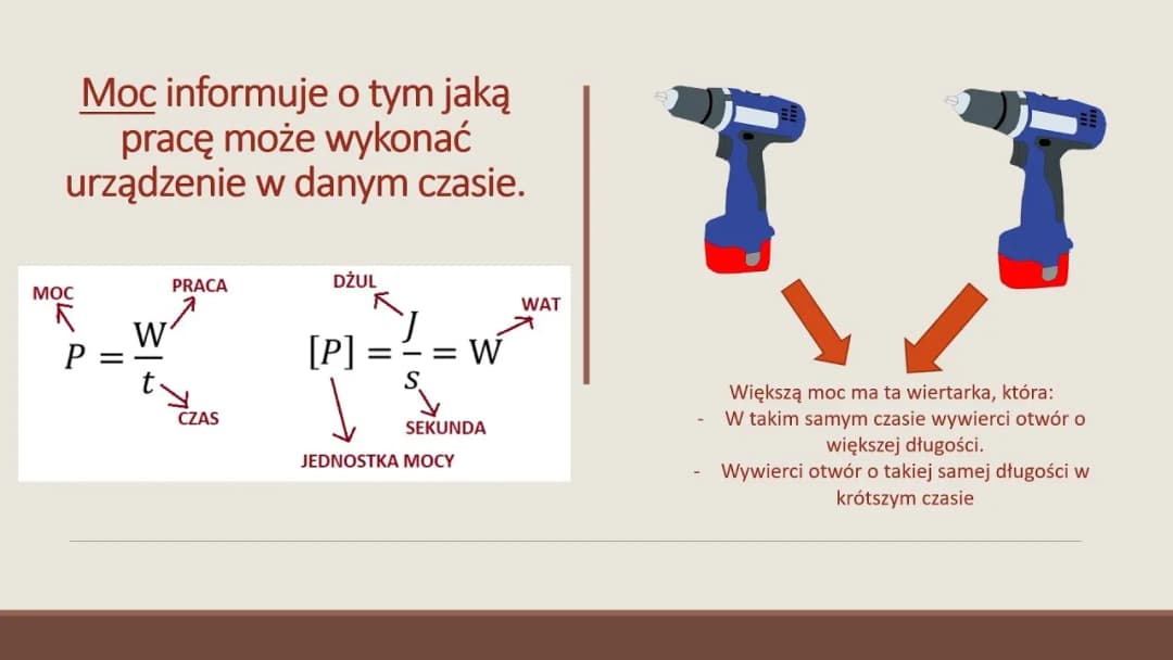 Co to jest moc w fizyce? Proste wyjaśnienie, wzór i przykłady z życia